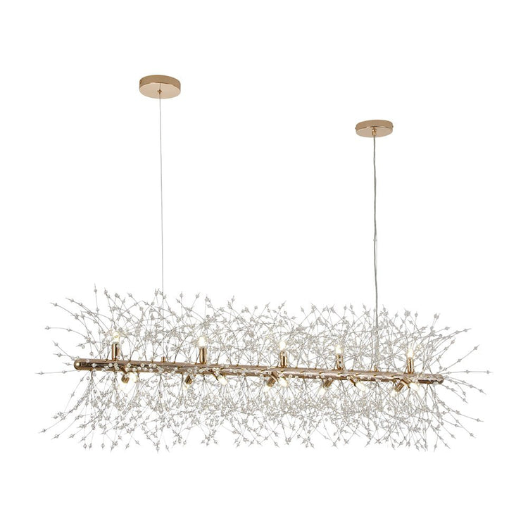 Lustre Salon Spoutnik 15 Lumières en Cristal