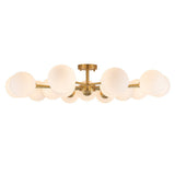 Lustre Salon Branche 15 Lumières en Verre