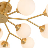 Lustre Salon Branche 15 Lumières en Verre