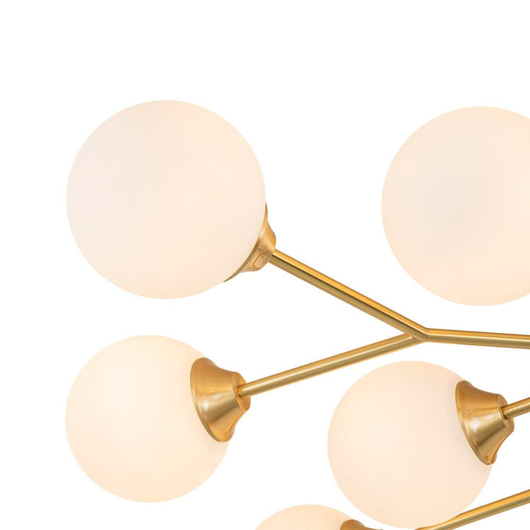 Lustre Salon Branche 15 Lumières en Verre