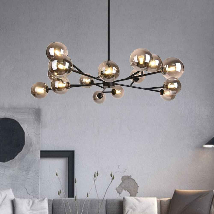 Lustre Moderne 15 Lumières Sputnik Sphère pour Salon