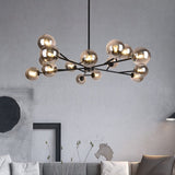 Lustre Moderne 15 Lumières Sputnik Sphère pour Salon