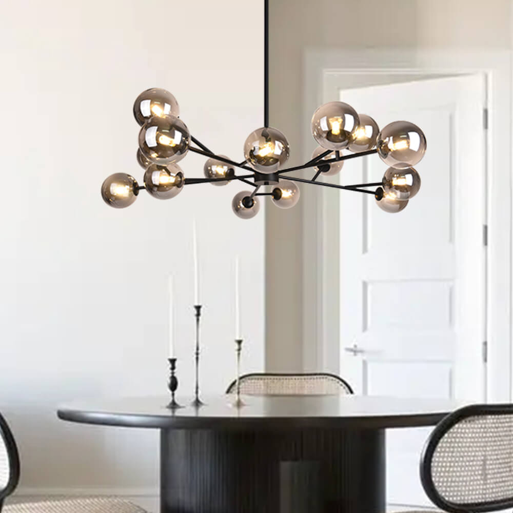 Lustre Moderne 15 Lumières Sputnik Sphère pour Salon