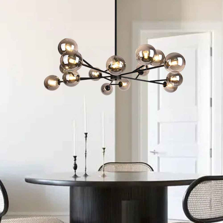Lustre Moderne 15 Lumières Sputnik Sphère pour Salon