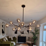 Lustre Moderne 15 Lumières Sputnik Sphère pour Salon