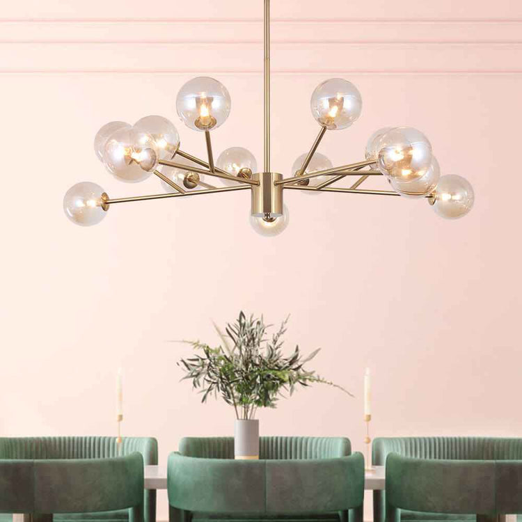 Lustre Moderne 15 Lumières Sputnik Sphère pour Salon