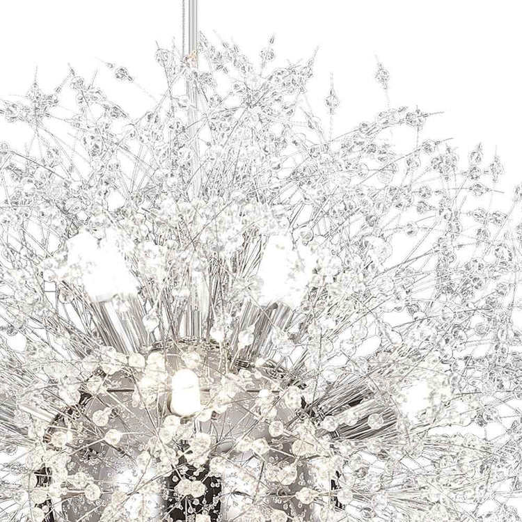 Lustre 16 Lumières Grand Format Luxe Sputnik Feu d'Artifice pour Salon
