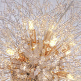 Lustre 16 Lumières Grand Format Luxe Sputnik Feu d'Artifice pour Salon