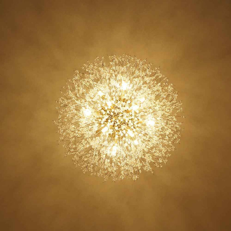 Lustre 16 Lumières Grand Format Luxe Sputnik Feu d'Artifice pour Salon