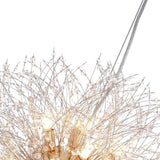 Lustre 16 Lumières Grand Format Luxe Sputnik Feu d'Artifice pour Salon