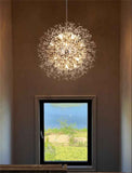 Lustre 16 Lumières Grand Format Luxe Sputnik Feu d'Artifice pour Salon