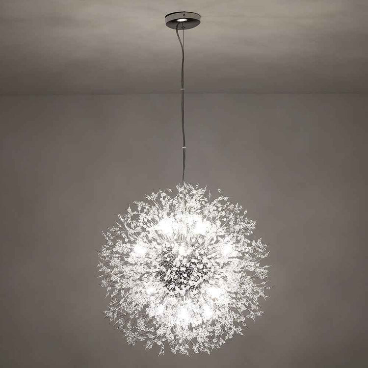 Lustre 16 Lumières Grand Format Luxe Sputnik Feu d'Artifice pour Salon