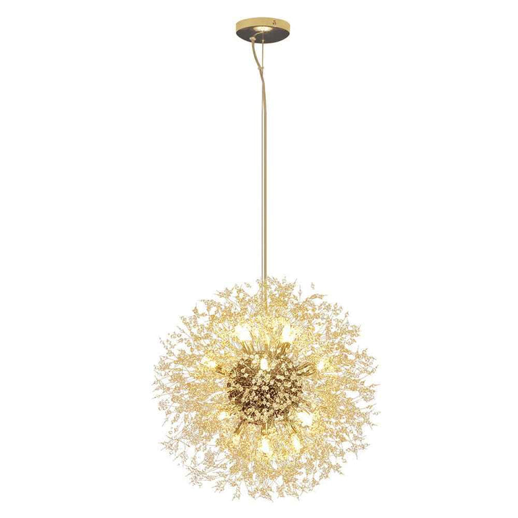 Lustre 16 Lumières Grand Format Luxe Sputnik Feu d'Artifice pour Salon