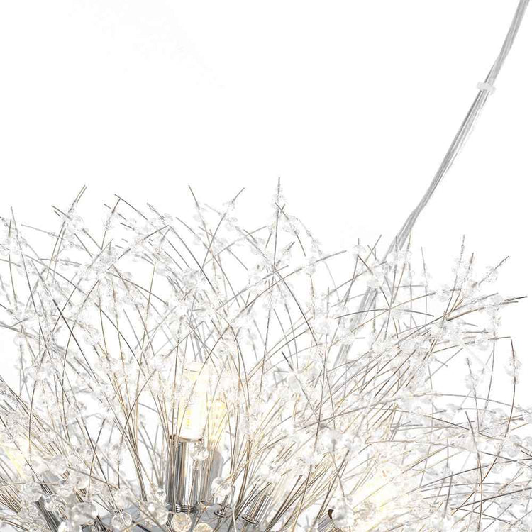 Lustre 16 Lumières Grand Format Luxe Sputnik Feu d'Artifice pour Salon