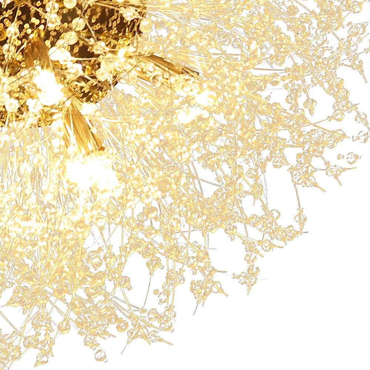 Lustre 16 Lumières Grand Format Luxe Sputnik Feu d'Artifice pour Salon
