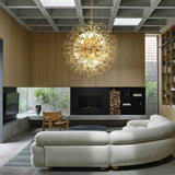 Lustre 16 Lumières Grand Format Luxe Sputnik Feu d'Artifice pour Salon