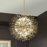Lustre 16 Lumières Grand Format Luxe Sputnik Feu d'Artifice pour Salon