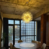 Lustre 16 Lumières Grand Format Luxe Sputnik Feu d'Artifice pour Salon