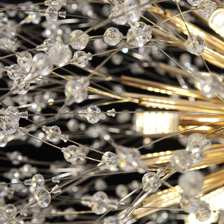 Lustre Salon Spoutnik 16 Lumières en Cristal