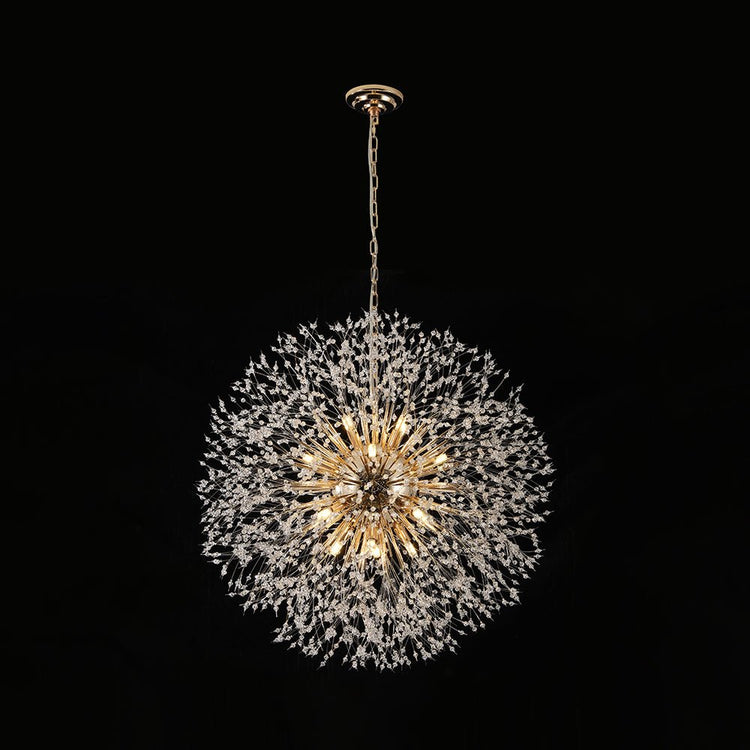 Lustre Salon Spoutnik 16 Lumières en Cristal