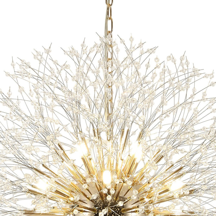 Lustre Salon Spoutnik 16 Lumières en Cristal