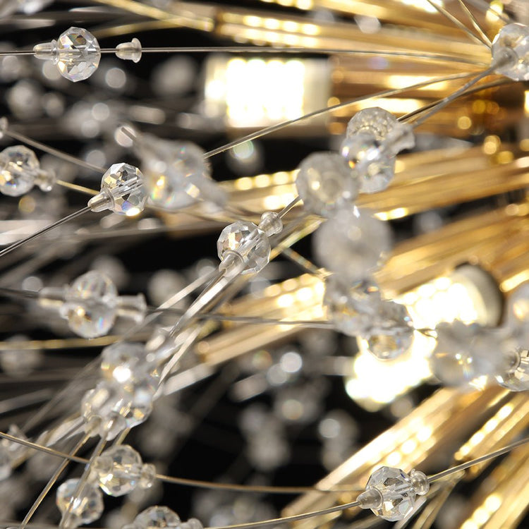Lustre Salon Spoutnik 16 Lumières en Cristal