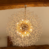 Lustre Salon Spoutnik 16 Lumières en Cristal