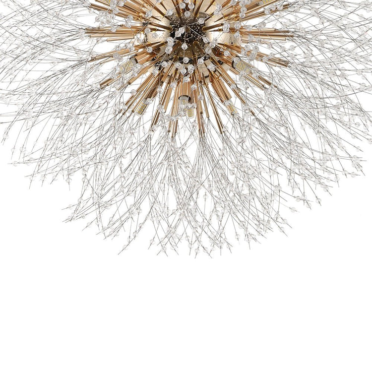 Lustre Salon Spoutnik 16 Lumières en Cristal