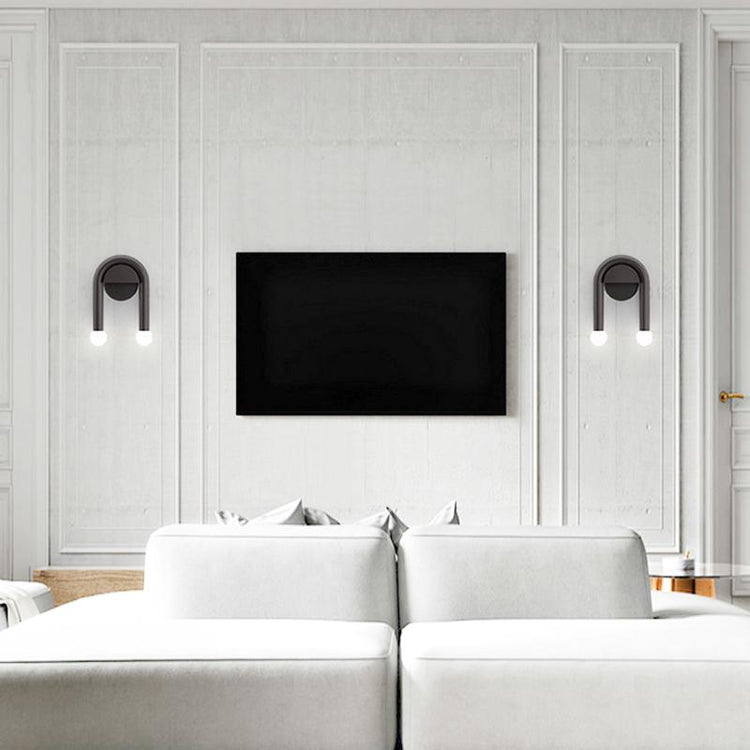 Applique Murale Chambre 2 Lumières en Métal