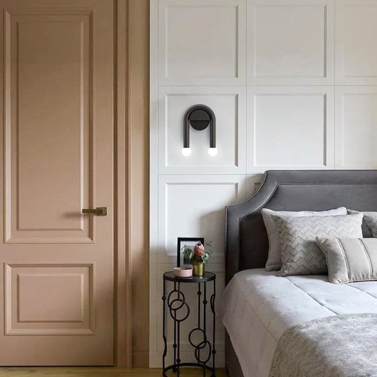 Applique Murale Chambre 2 Lumières en Métal