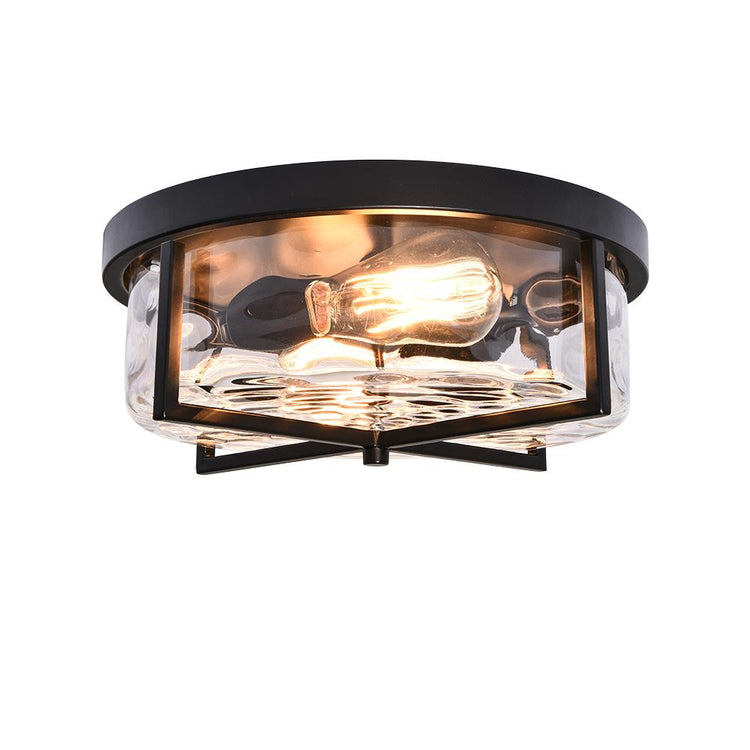 Plafonnier Salon Bulle 2 Lumières en Verre 33 cm Modèle 2