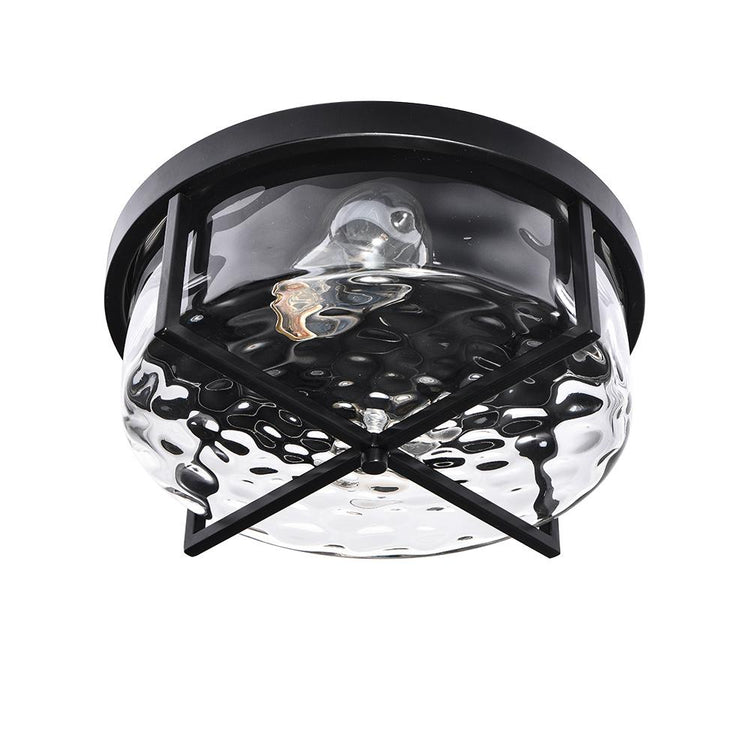 Plafonnier Salon Bulle 2 Lumières en Verre 33 cm Modèle 2