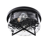 Plafonnier Salon Bulle 2 Lumières en Verre 33 cm Modèle 2