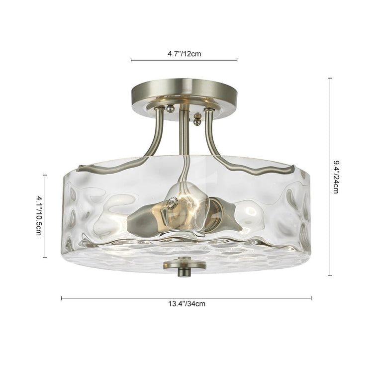 Plafonnier Salle de Bain en Verre