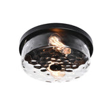Plafonnier Salon Bulle 2 Lumières en Verre 33 cm