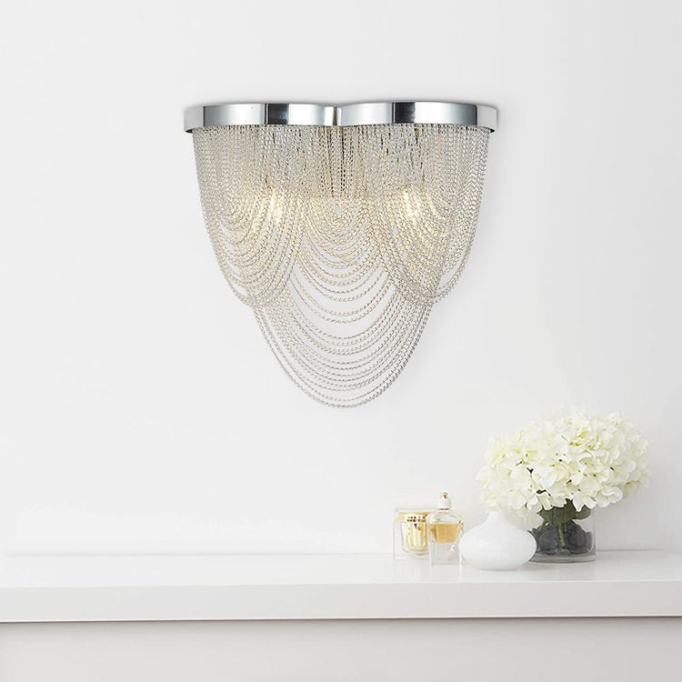 Applique Murale Chambre Pompon en Chrome