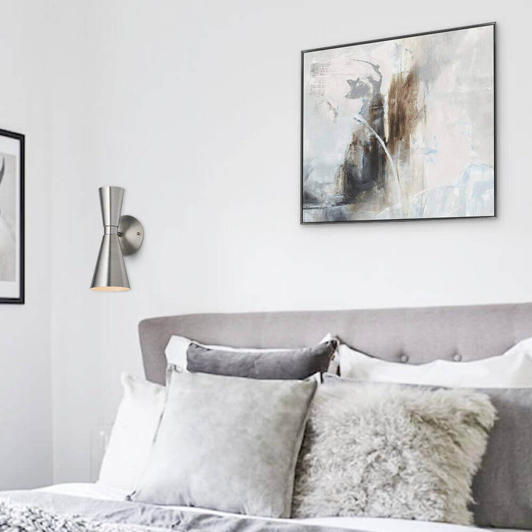 Applique Murale Chambre 2 Lumières en Verre
