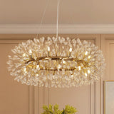 Lustre Salon Pissenlit 20 Lumières en Cristal