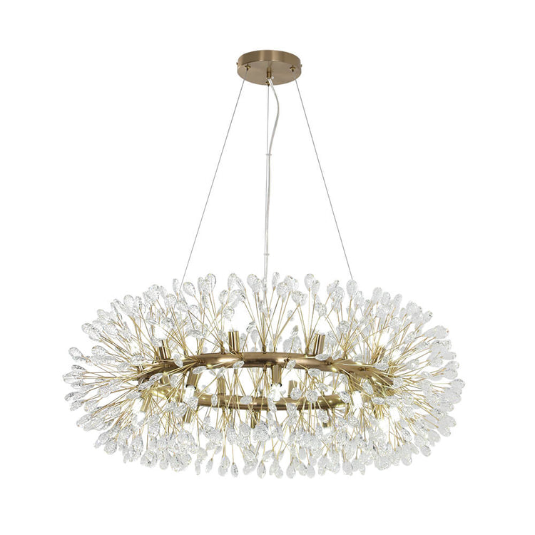 Lustre Salon Pissenlit 20 Lumières en Cristal