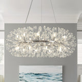 Lustre Salon Pissenlit 20 Lumières en Cristal
