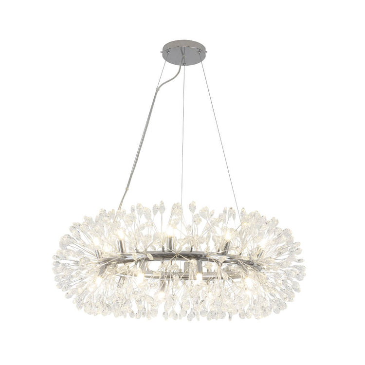 Lustre Salon Pissenlit 20 Lumières en Cristal