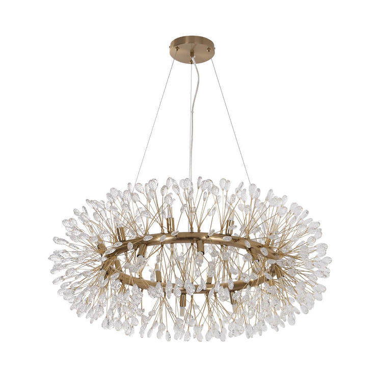 Lustre Salon Pissenlit 20 Lumières en Cristal