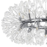 Lustre Salon Pissenlit 20 Lumières en Cristal