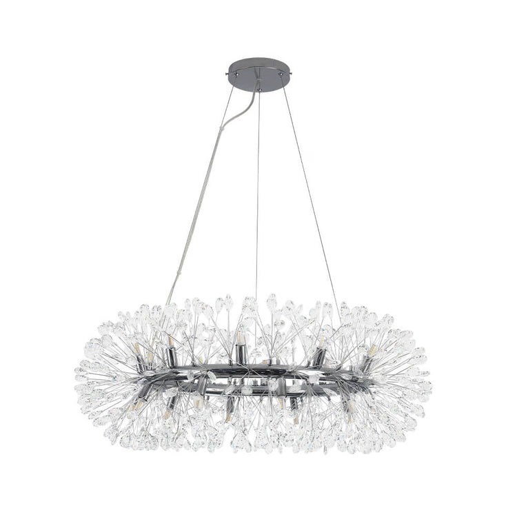 Lustre Salon Pissenlit 20 Lumières en Cristal
