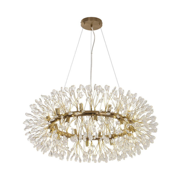 Lustre Salon Pissenlit 20 Lumières en Cristal