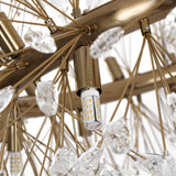 Lustre Salon Pissenlit 20 Lumières en Cristal