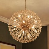 Lustre 20 Lumières Grand Format Feu d'Artifice Grand Luxe Sputnik Suspension Luminaire