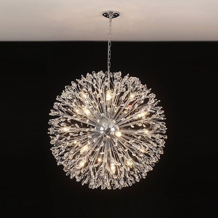 Lustre 20 Lumières Grand Format Feu d'Artifice Grand Luxe Sputnik Suspension Luminaire