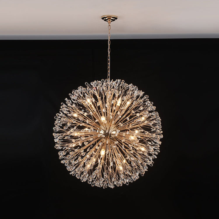 Lustre 20 Lumières Grand Format Feu d'Artifice Grand Luxe Sputnik Suspension Luminaire