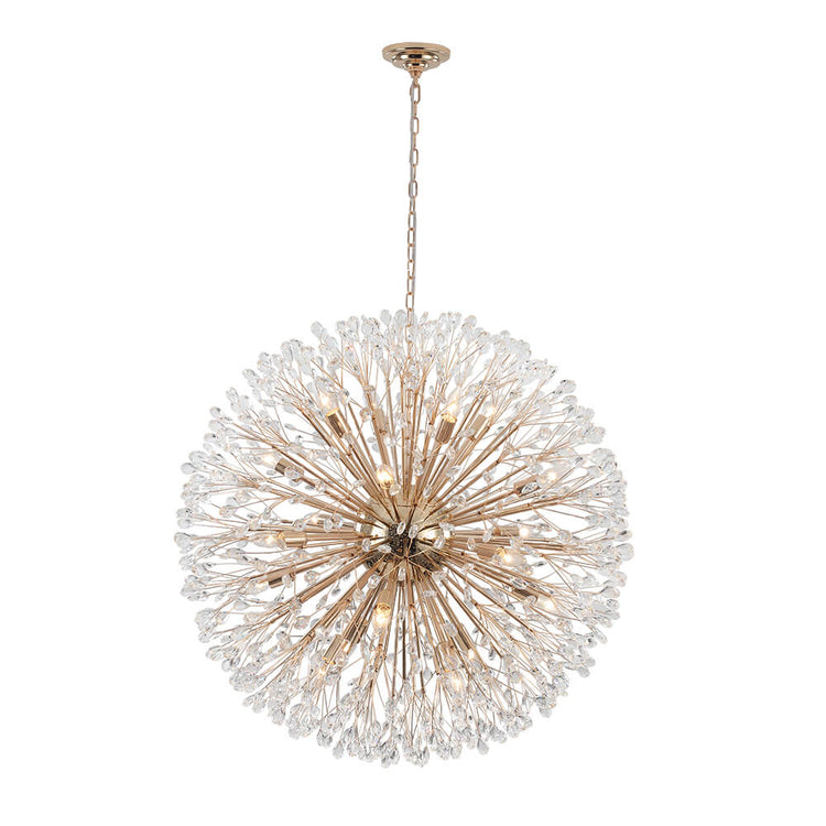 Lustre 20 Lumières Grand Format Feu d'Artifice Grand Luxe Sputnik Suspension Luminaire
